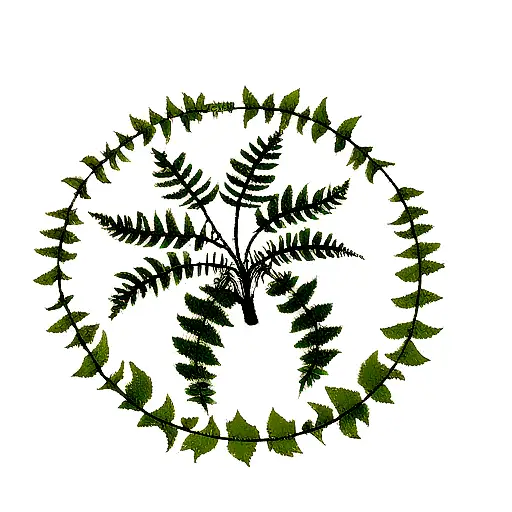 Fern Tree tattoo design idea