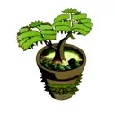 Fern Tree tattoo design idea