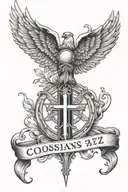 colossians 2:7 tattoo design idea
