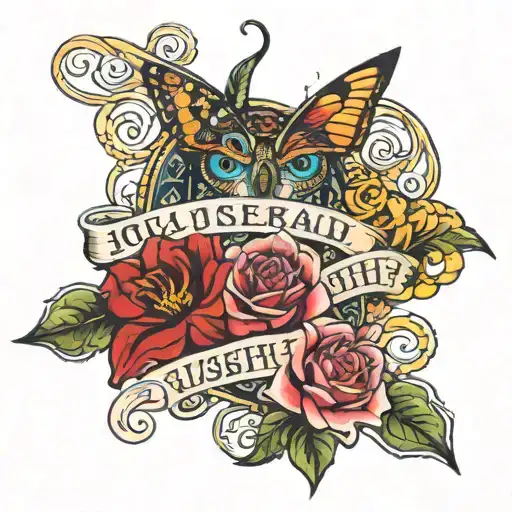 names joseph, erin and elliott  tattoo design idea