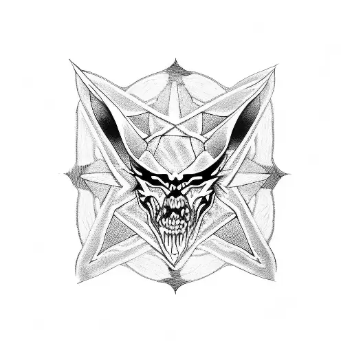 666 tattoo design idea