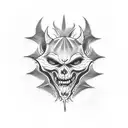 666 tattoo design idea