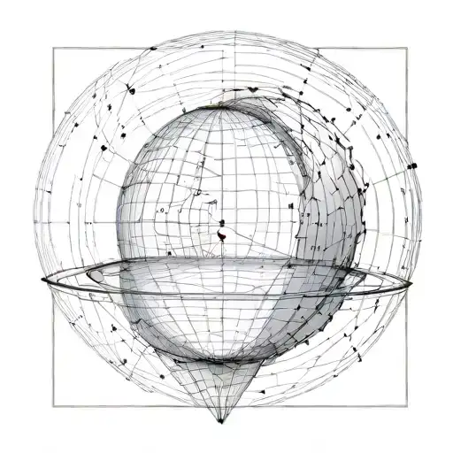 so ahead of the curve the curve became a sphere tattoo design idea
