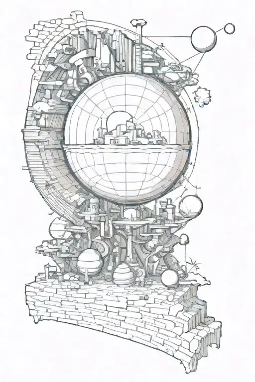 I was so ahead of the curve, the curve became a sphere tattoo design idea