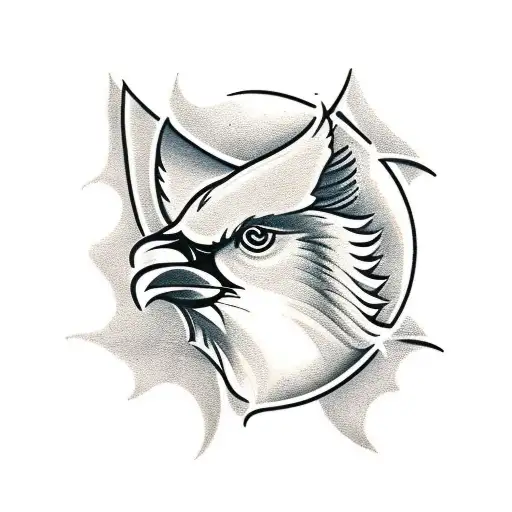 Cardinal tattoo design idea