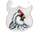 Cardinal tattoo design idea