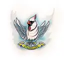 Cardinal tattoo design idea