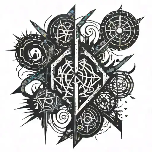 runes soulu dagaz tattoo design idea