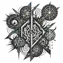 runes soulu dagaz tattoo design idea