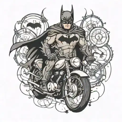 Batman, bikes, travel, coder code software tattoo design idea