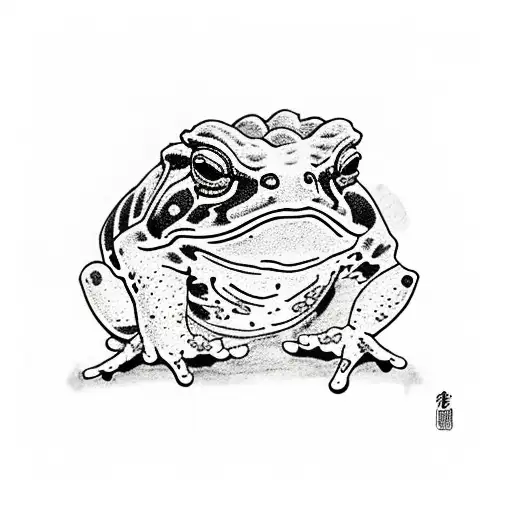 toad tattoo design idea