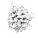 Jasmine flower tattoo design idea