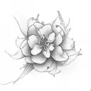 Jasmine flower tattoo design idea