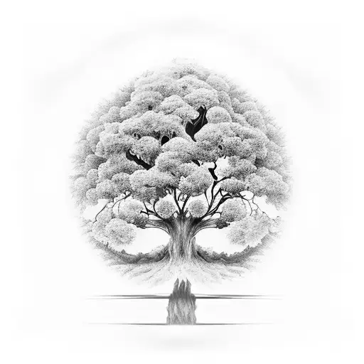 Tree of Life, heaven tattoo design idea