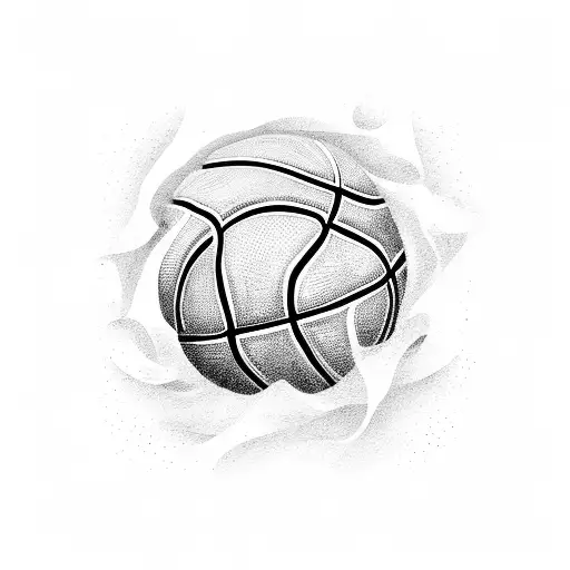 basketball and swimming with philippine flag tattoo design idea