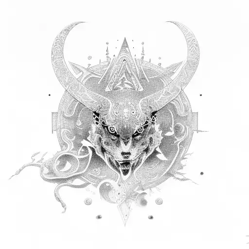 gai, god, psychedelic, love tattoo design idea