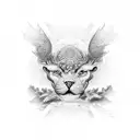 god, psychedelic, love tattoo design idea