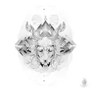 god, psychedelic, love tattoo design idea