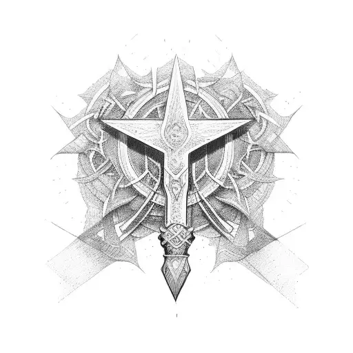 croix ankh tattoo design idea