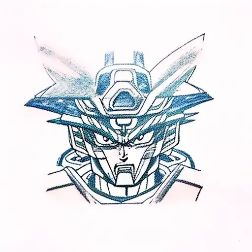 gundam, goku tattoo design idea