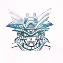 gundam, goku tattoo design idea