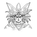 gundam, goku tattoo design idea