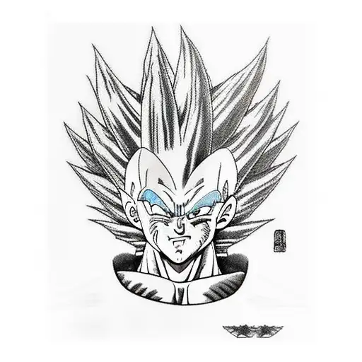 VEGETA tattoo design idea