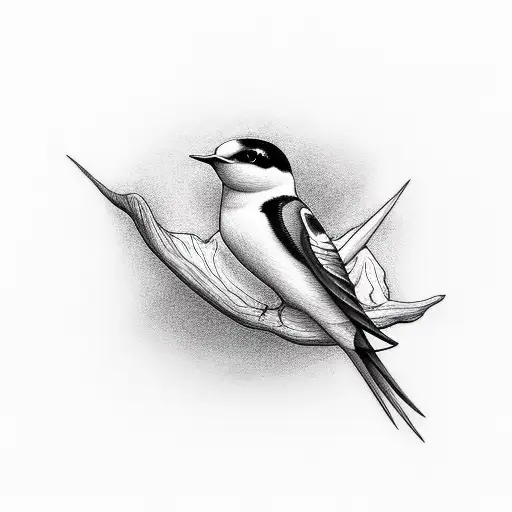 Swallow Bird tattoo design idea