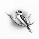 Swallow Bird tattoo design idea