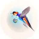 Swallow Bird tattoo design idea