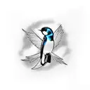 Swallow Bird tattoo design idea