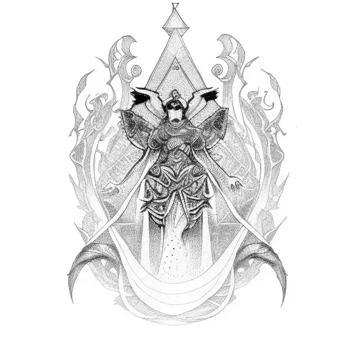 empress tarot card tattoo design idea