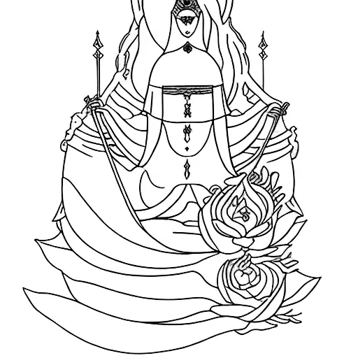 empress tarot card tattoo design idea