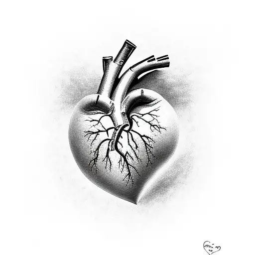 Crying Heart tattoo design idea