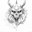 Gladiador, espadas ,fuego, reyes tattoo design idea