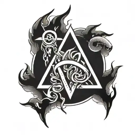 a tattoo that represents depression and anxiety fighter symbol tattoo design idea