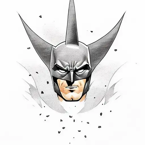 Sheen full tattoo with all individual DC characters Batman showing middle finger, Superman showing whats up, Flash showi tattoo design idea