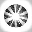 sun leaves dots abstract  tattoo design idea