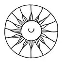 sun leaves dots abstract  tattoo design idea