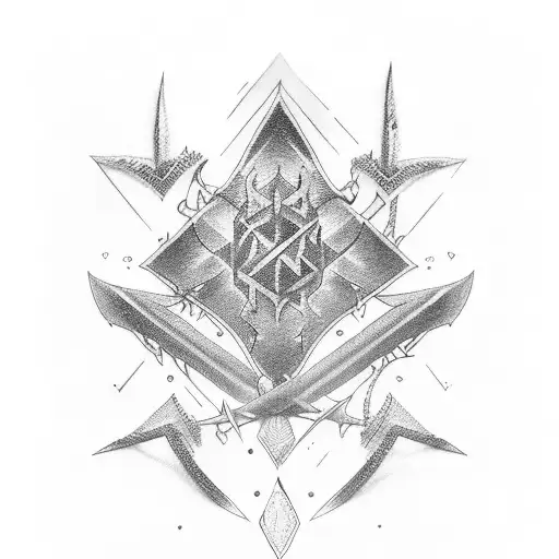 3 swords tattoo design idea