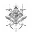 3 swords tattoo design idea