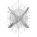 3 swords tattoo design idea