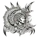 Indian Tribal Peace Loud tattoo design idea