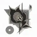 Art deco tattoo design idea