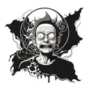 Evil Morty from Rick and Morty tattoo design idea