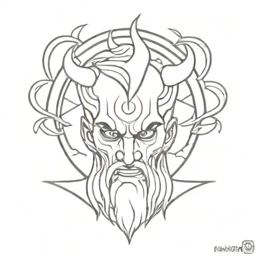 hades god of the underworld tattoo design idea