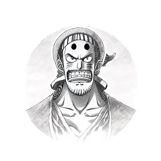 Whitebeard in one piece tattoo design idea