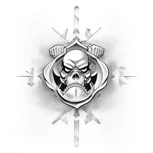 Whitebeard symbol tattoo design idea