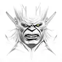 hulk tattoo design idea