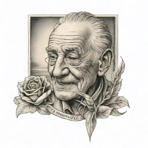 Memorial tattoo, Grandpa, hvac work  tattoo design idea